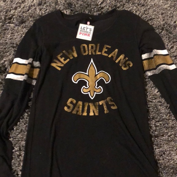 pink new orleans saints shirt
